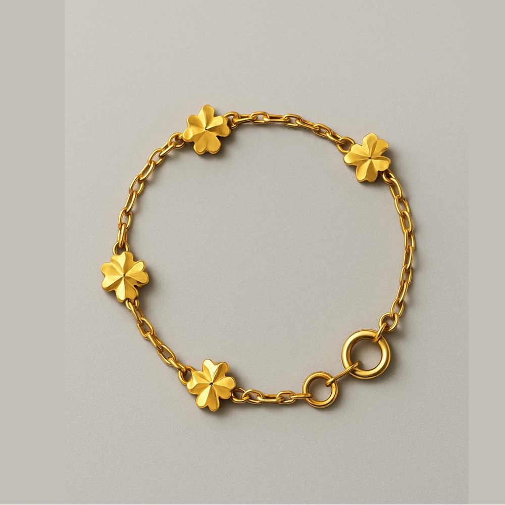 Gold Clover Bracelet
